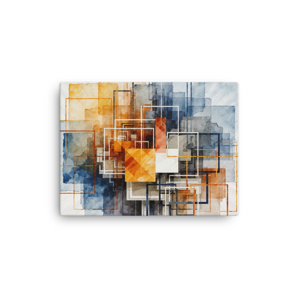 Reticle wall art product image as a thin canvas print in 9 x 12 inch universal size
