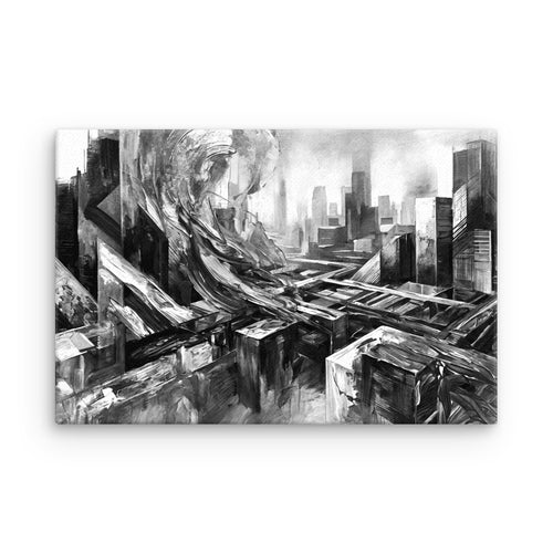 Attitudes thin canvas skyline shown in front view in 12 x 18 inch universal size