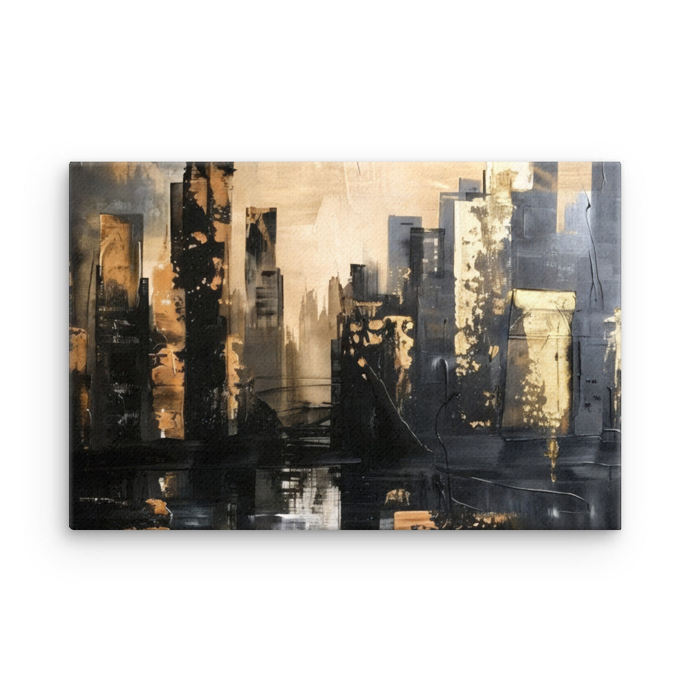 Sommet thin canvas skyline wall display image in 16 x 16 inch universal size
