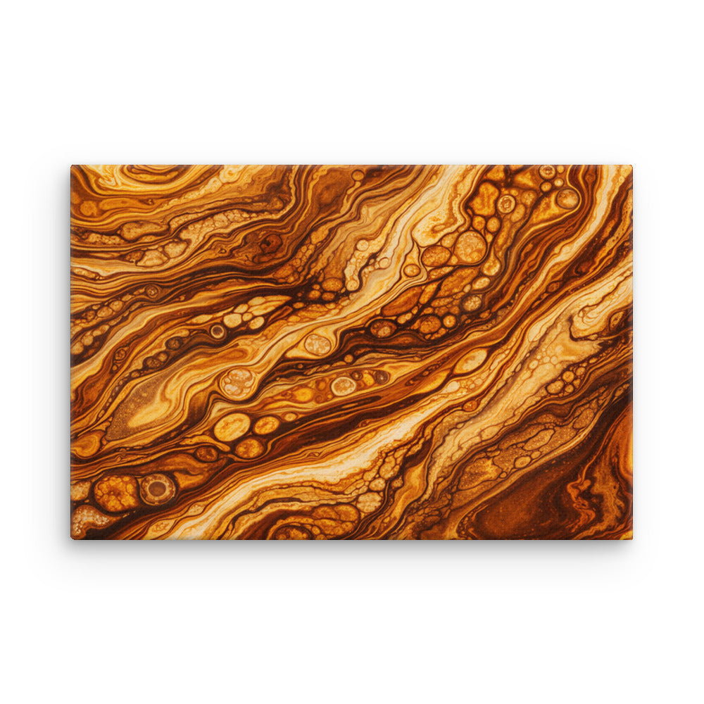 Molten Cells thin canvas print, front view in 20 x 30 inch large size