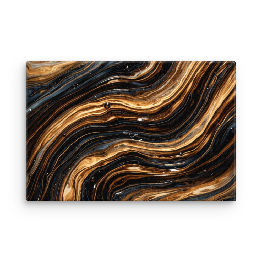 Amber thin canvas print, front view in 18 x 24 inch large size
