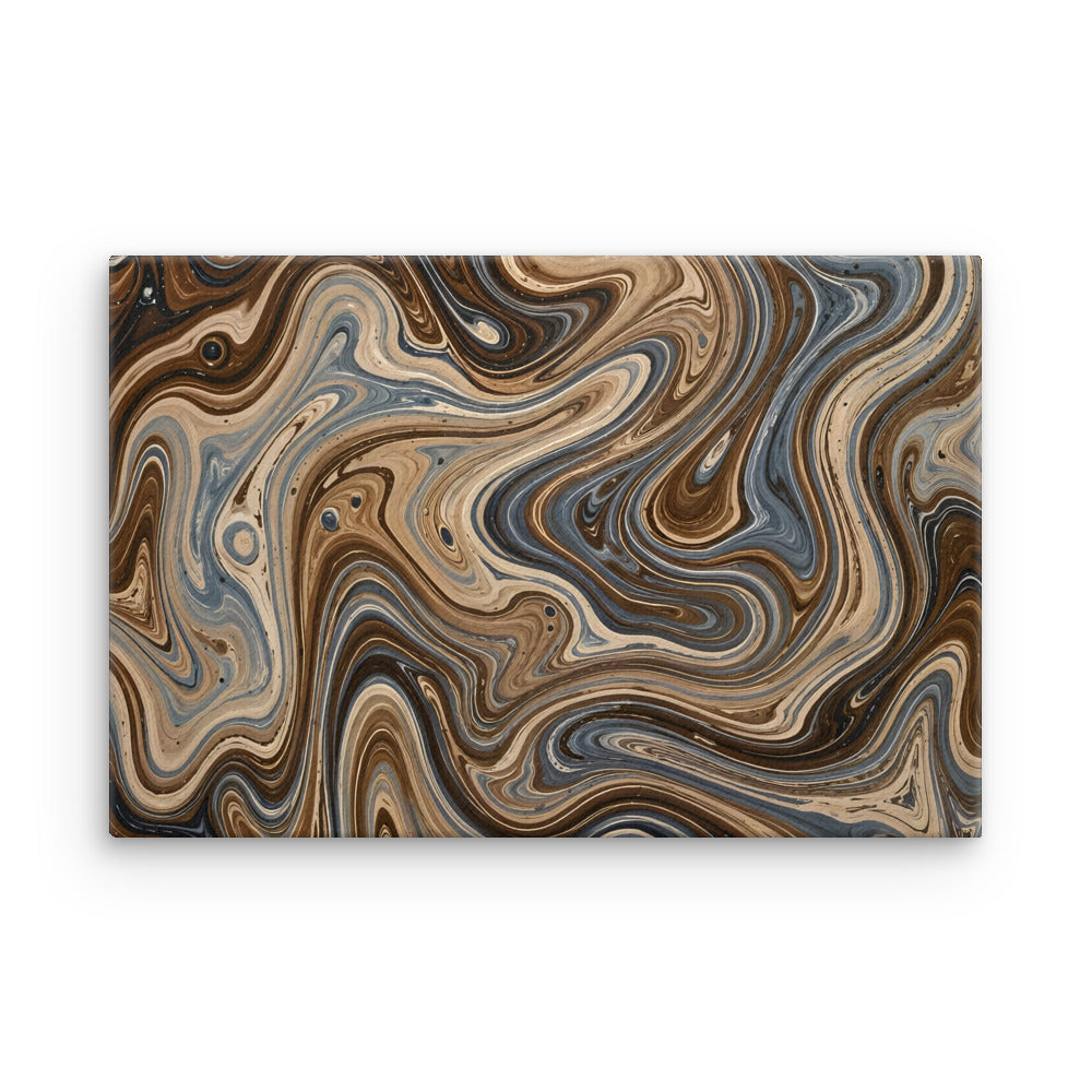 Café Mocha thin canvas print, front view in 18 x 24 inch large size