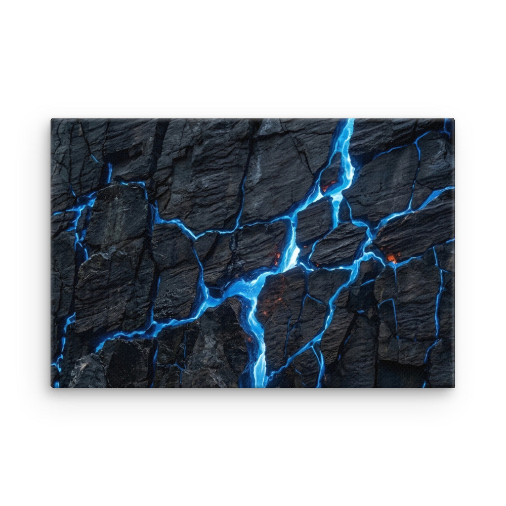 Effusions thin canvas print, front view in 18 x 24 inch large size