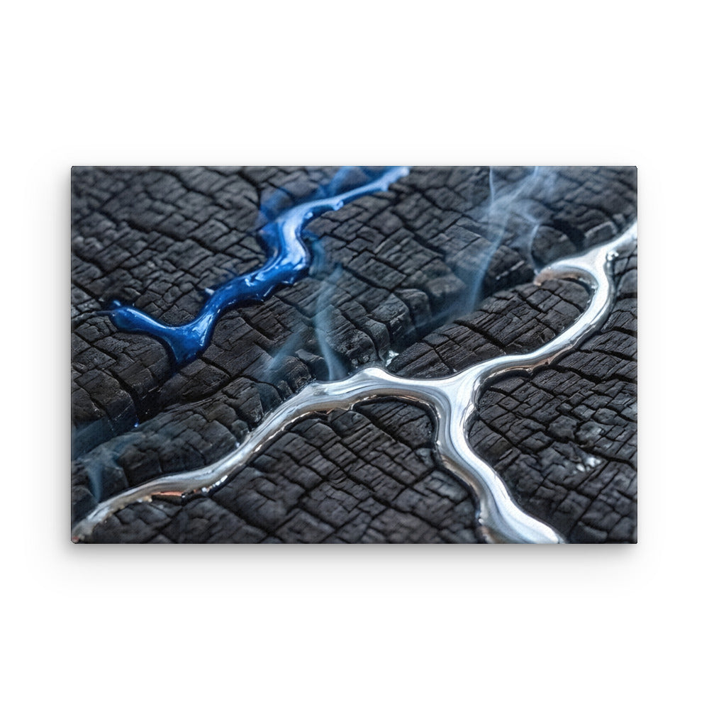 Rhyolite thin canvas print, front view in 18 x 24 inch large size