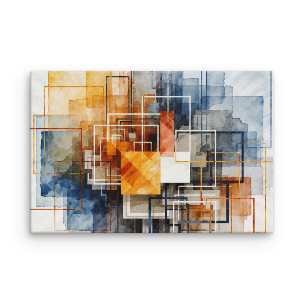 Reticle thin canvas print, front view in 18 x 24 inch large size