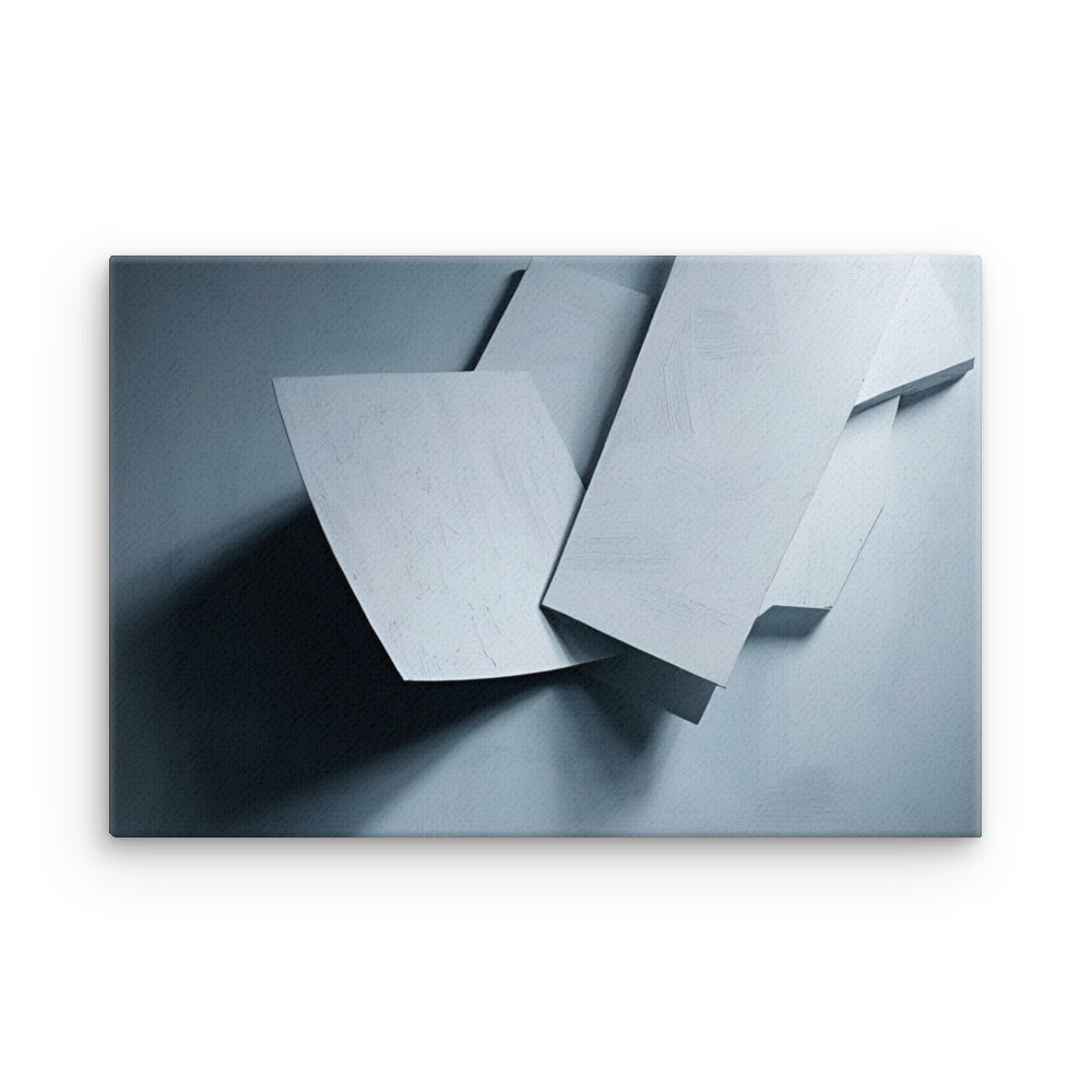 Silhouette thin canvas print, front view in 18 x 24 inch large size