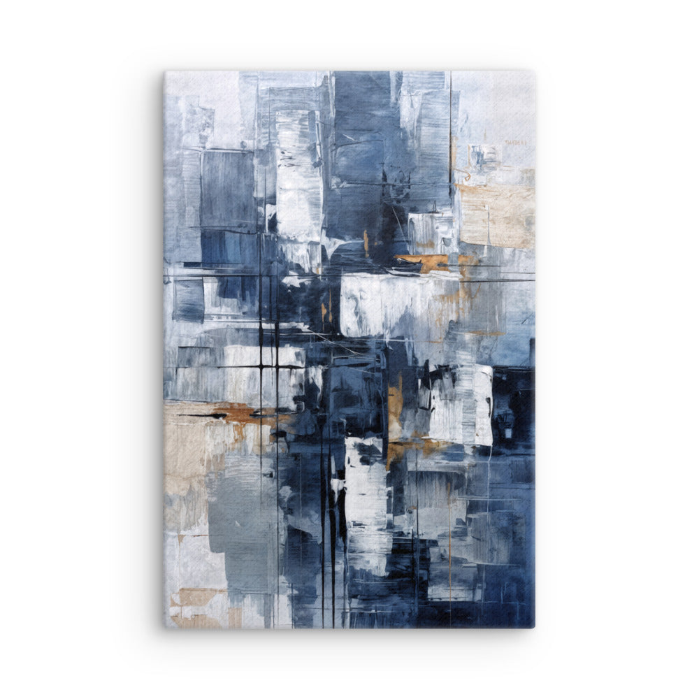 Push thin canvas print with product details shown in 16 x 20 inch universal size