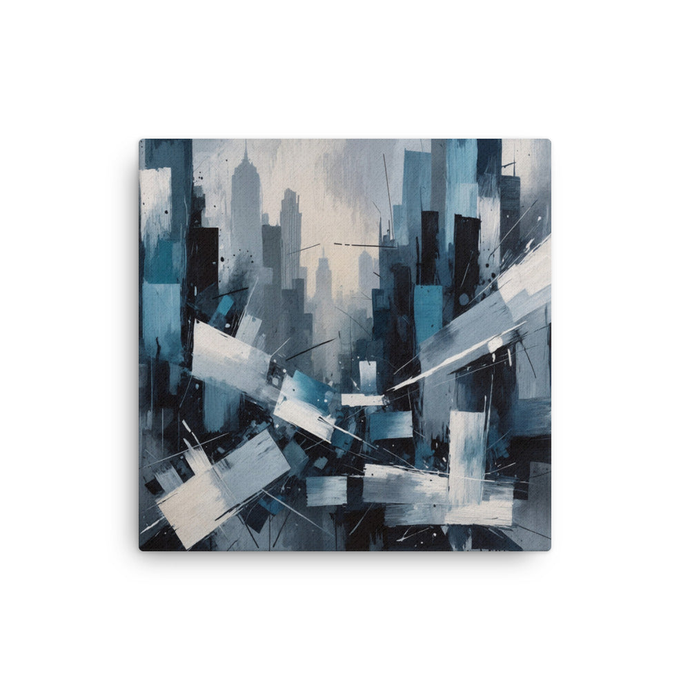 Zephyr thin canvas skyline wall display image in 12 x 12 inch universal size