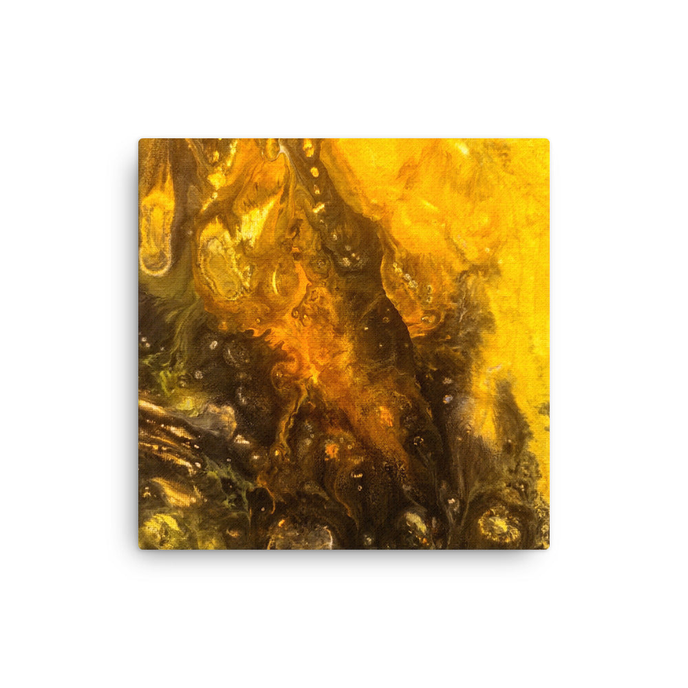 Flame thin canvas print wall display image in 12 x 18 inch universal size