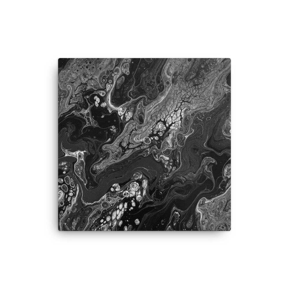 Dark Matter thin canvas print wall display image in 12 x 12 inch universal size
