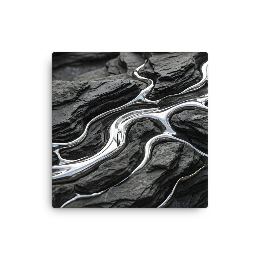 Basalt thin canvas print wall display image in 12 x 12 inch universal size