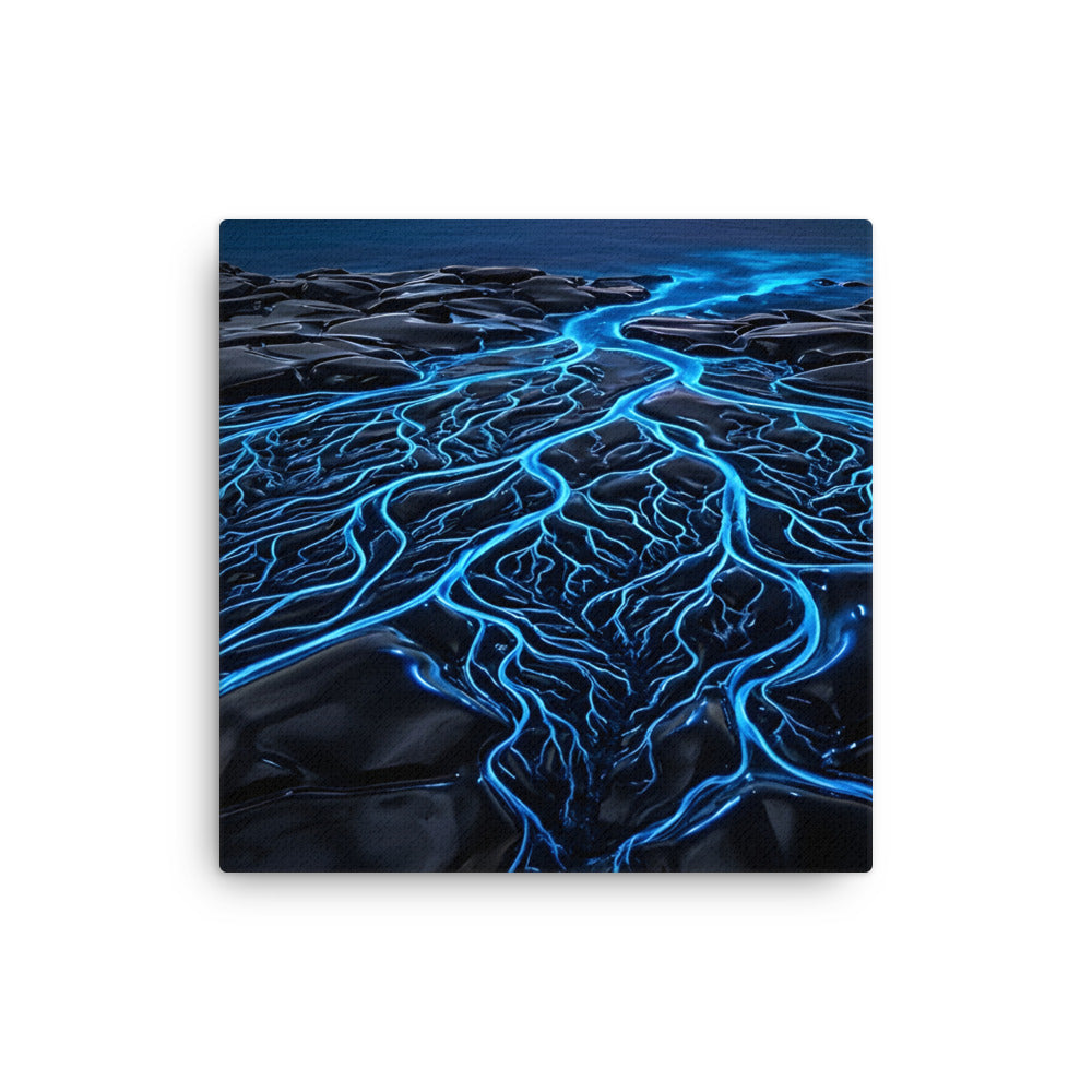 Caldera thin canvas print wall display image in 12 x 12 inch universal size