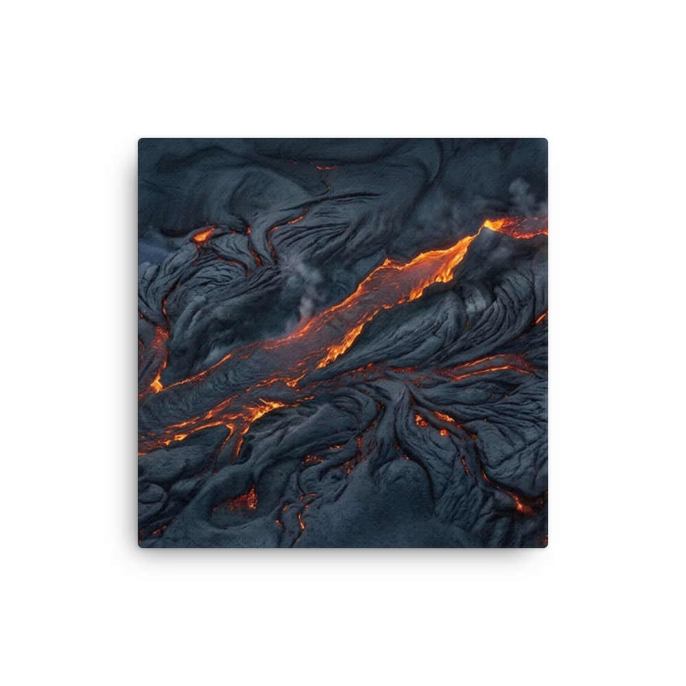 Molten thin canvas print wall display image in 12 x 12 inch universal size