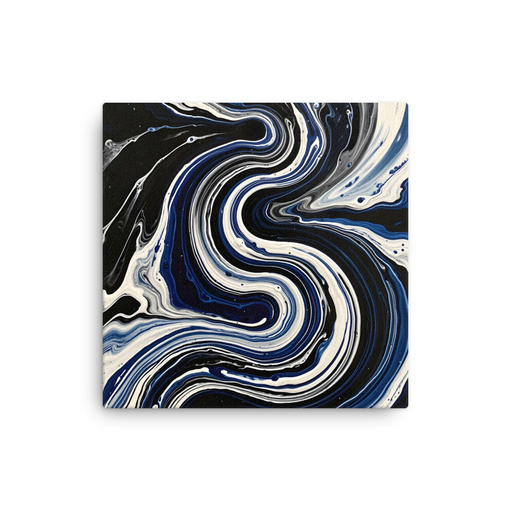 Midnight Surge thin canvas print wall display image in 12 x 12 inch universal size