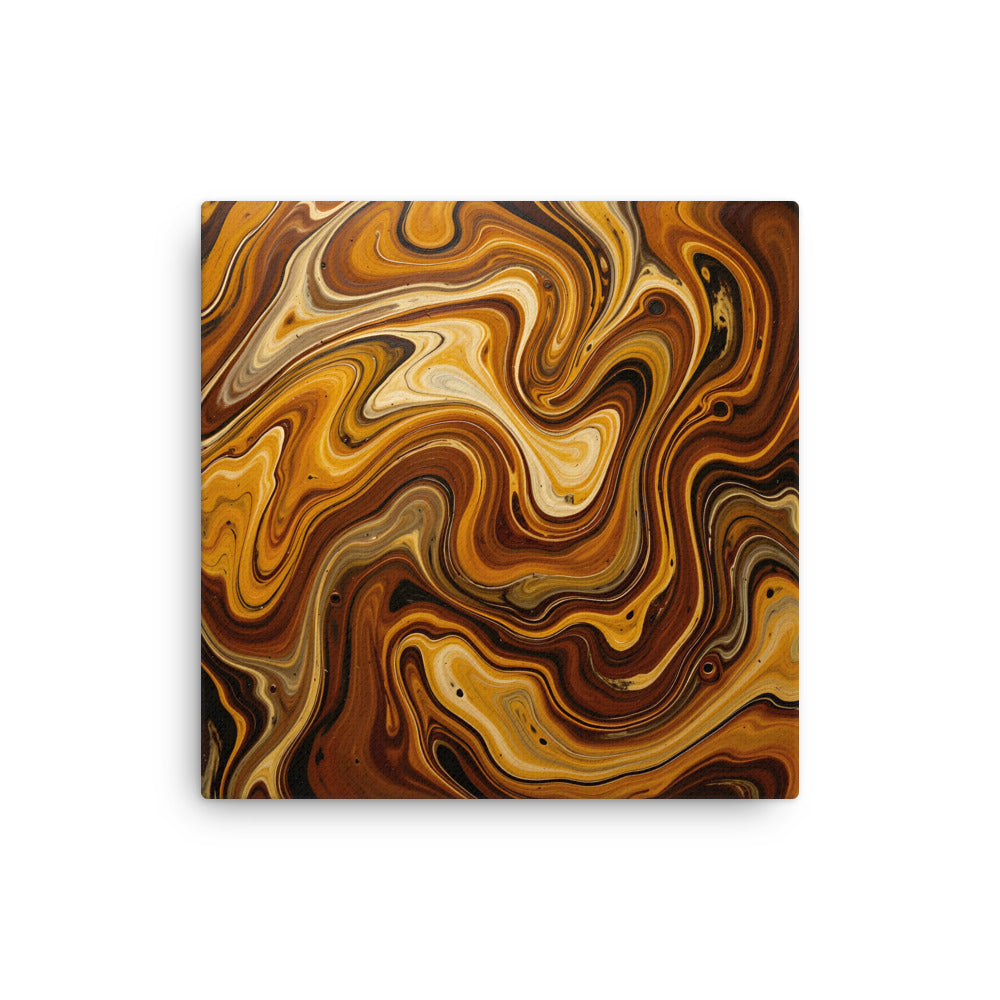 Molten Earth thin canvas print wall display image in 12 x 12 inch universal size