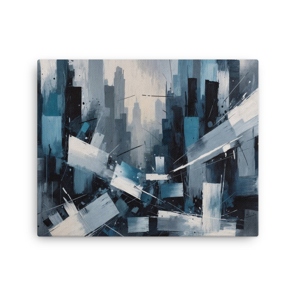Zephyr thin canvas skyline product mockup in 12 x 16 inch universal size