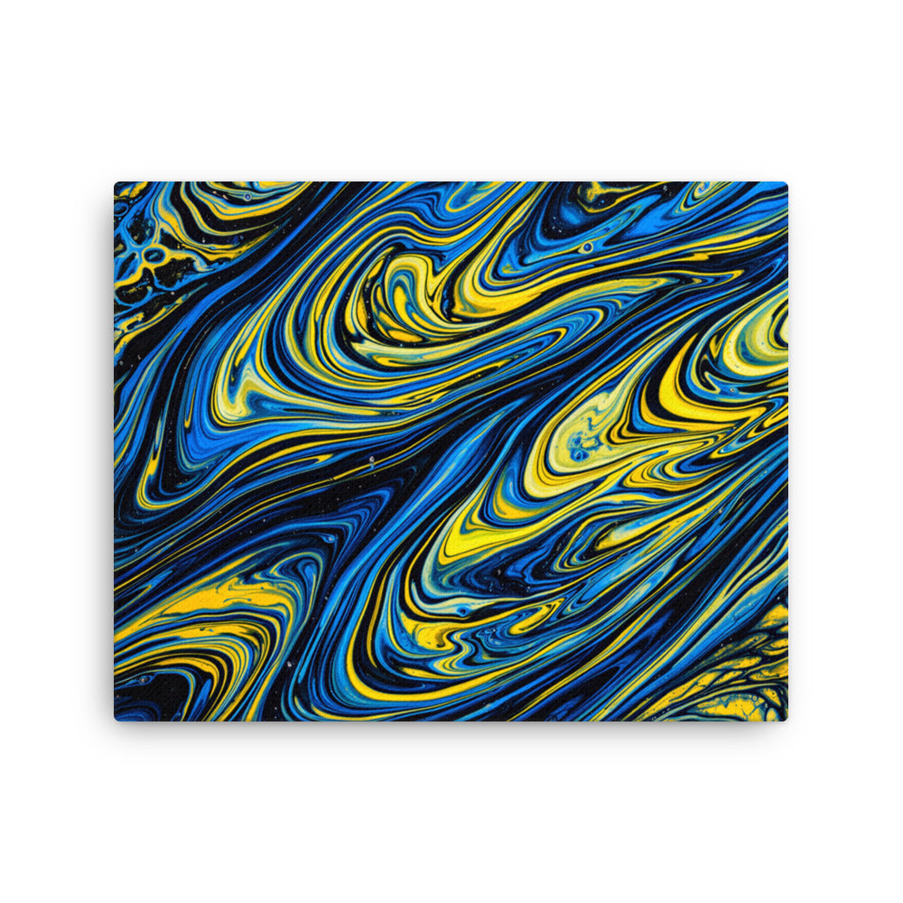 Coral thin canvas print shown in front view in 11 x 14 inch universal size
