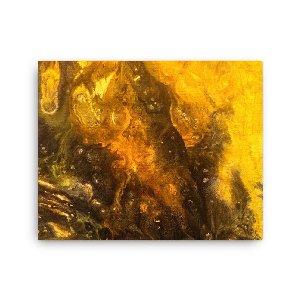 Flame thin canvas print product mockup in 16 x 16 inch universal size
