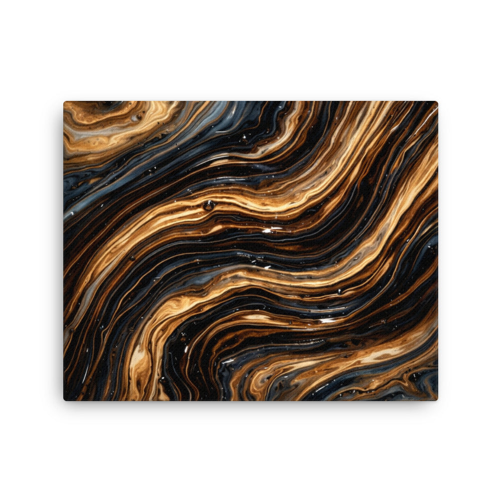 Amber thin canvas print product mockup in 12 x 16 inch universal size