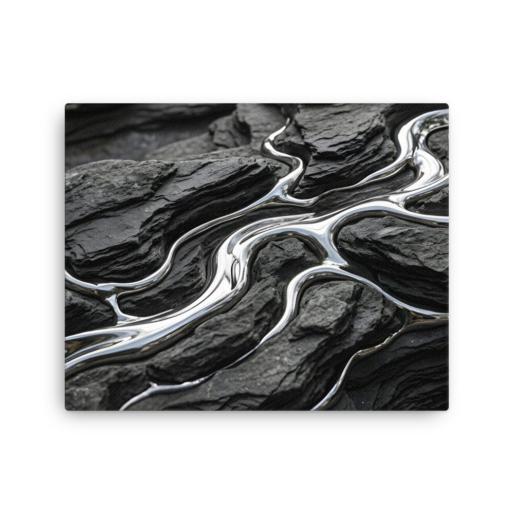 Basalt thin canvas print product mockup in 12 x 16 inch universal size