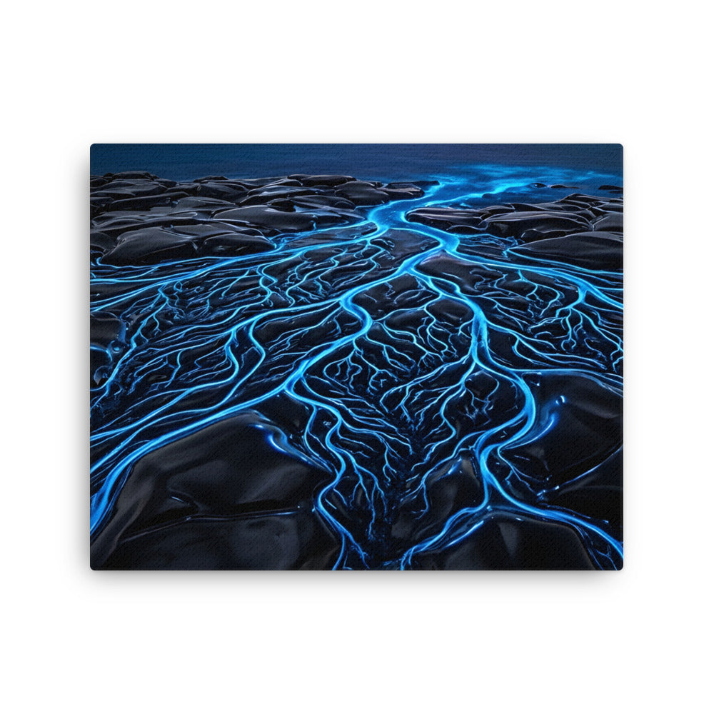 Caldera thin canvas print product mockup in 12 x 16 inch universal size
