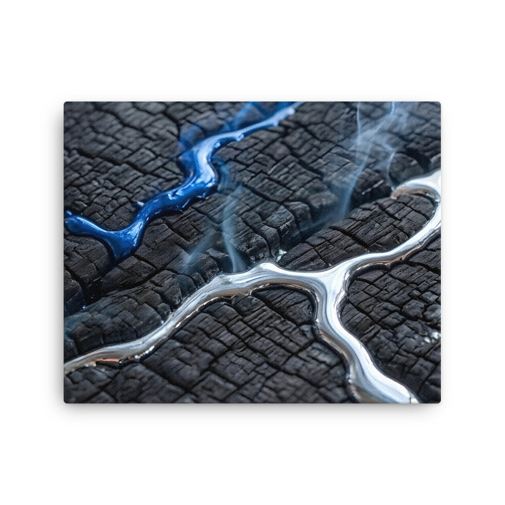 Rhyolite thin canvas print product mockup in 12 x 16 inch universal size