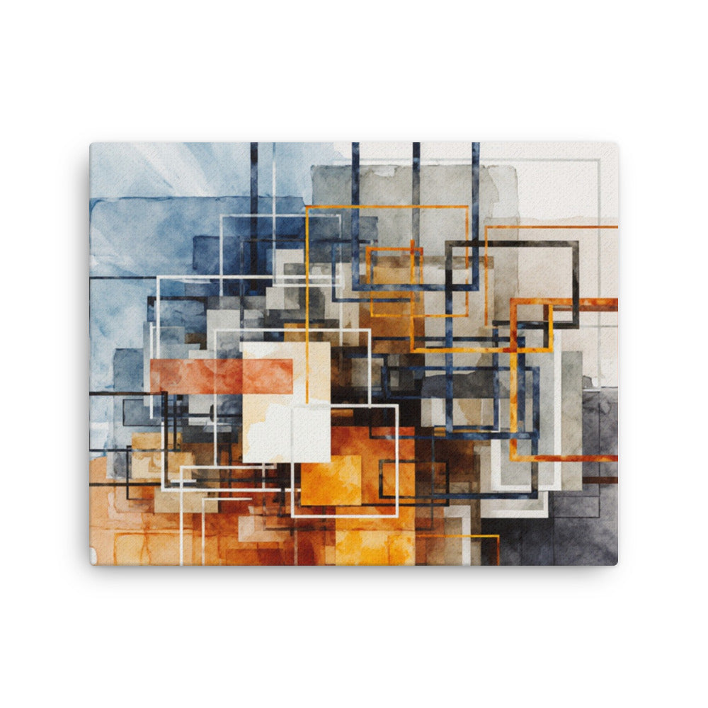 Stratum thin canvas print product view in 12 x 18 inch universal size