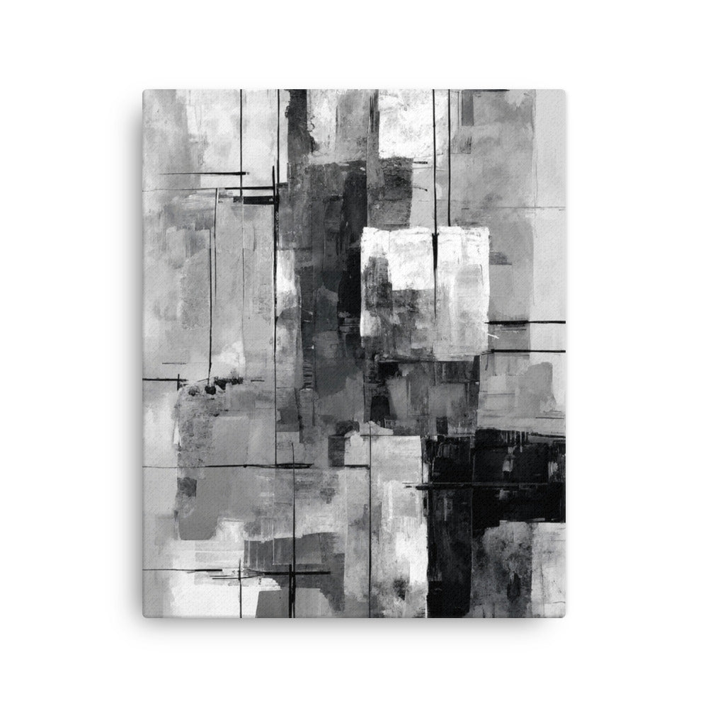 Align thin canvas print product mockup in 12 x 16 inch universal size