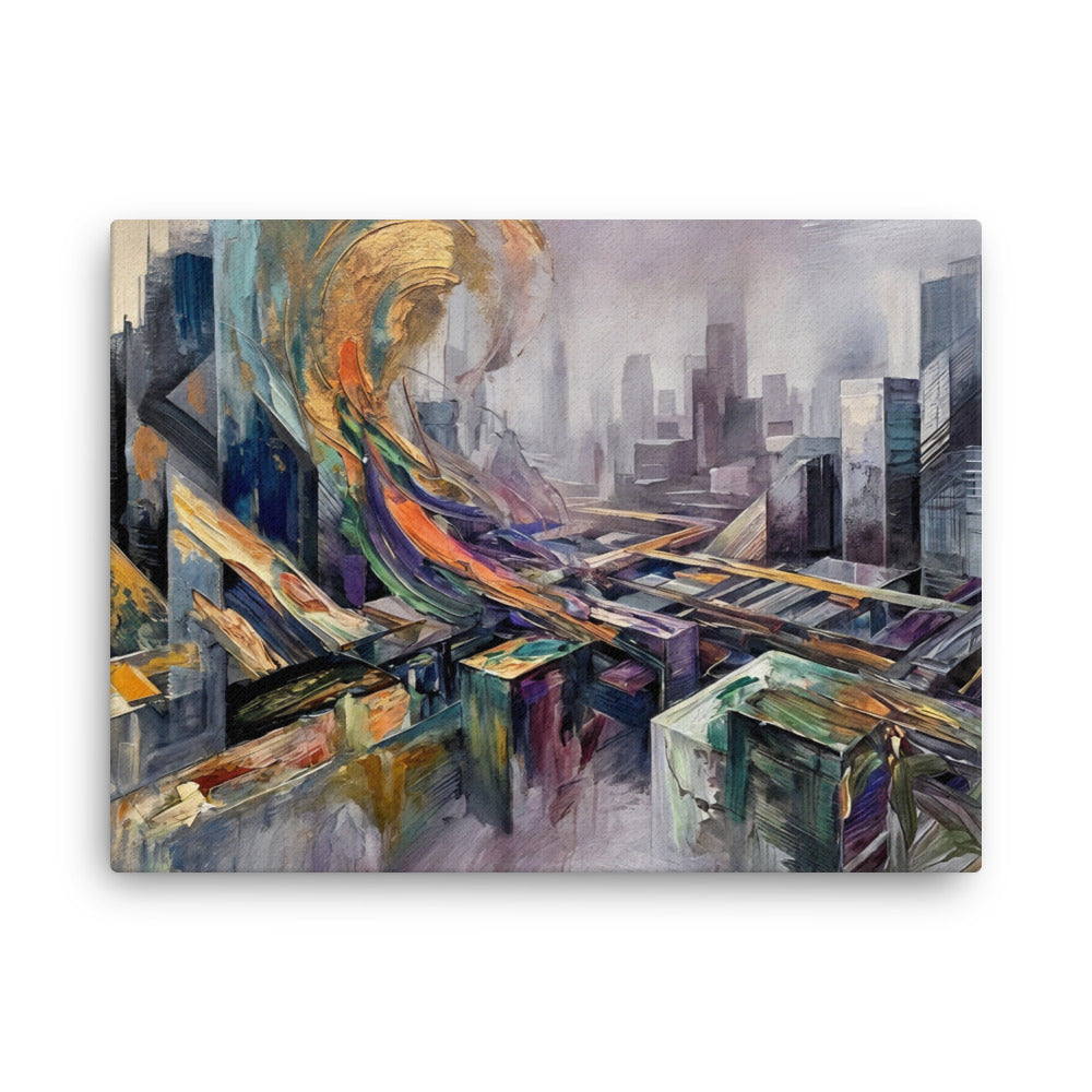 Attitude thin canvas skyline front-facing product image in 18 x 24 inch large size