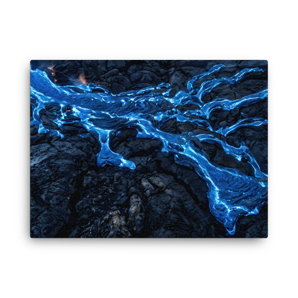 Scoria thin canvas print shown in front view in 11 x 14 inch universal size