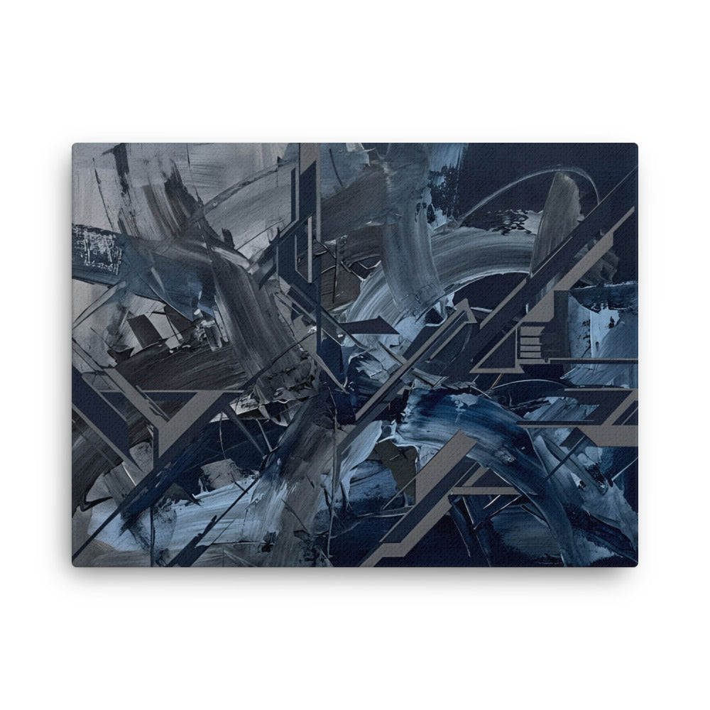 Torrent thin canvas urban product mockup in 18 x 24 inch large size