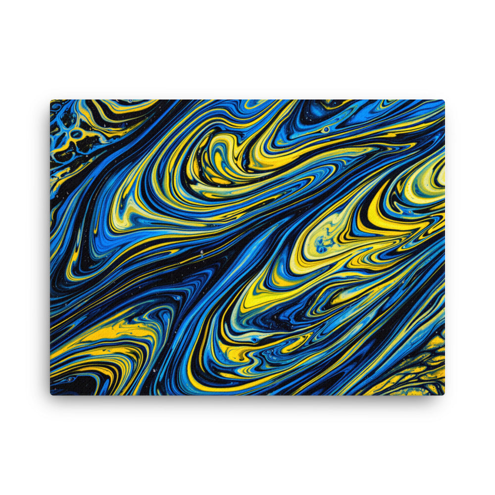 Coral thin canvas print wall display image in 16 x 16 inch universal size