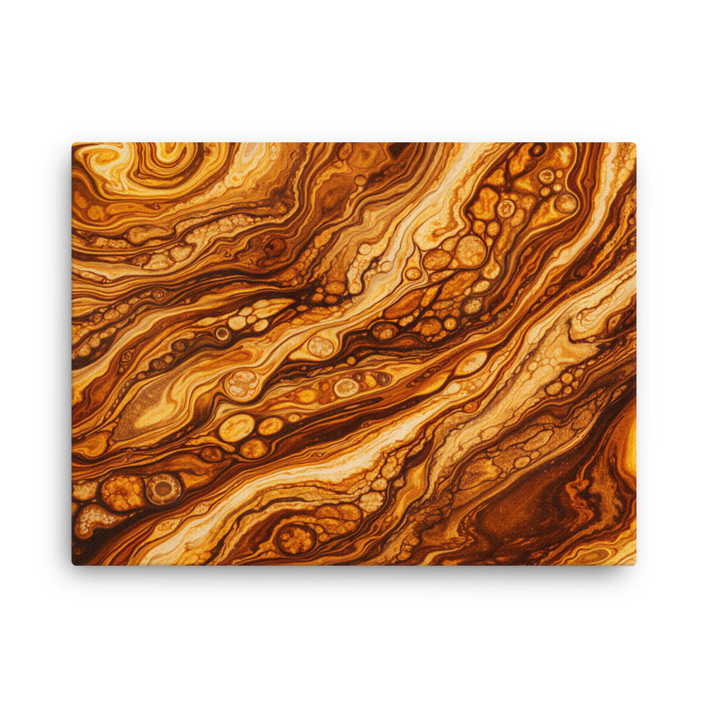 Molten Cells thin canvas print product view in 16 x 20 inch universal size
