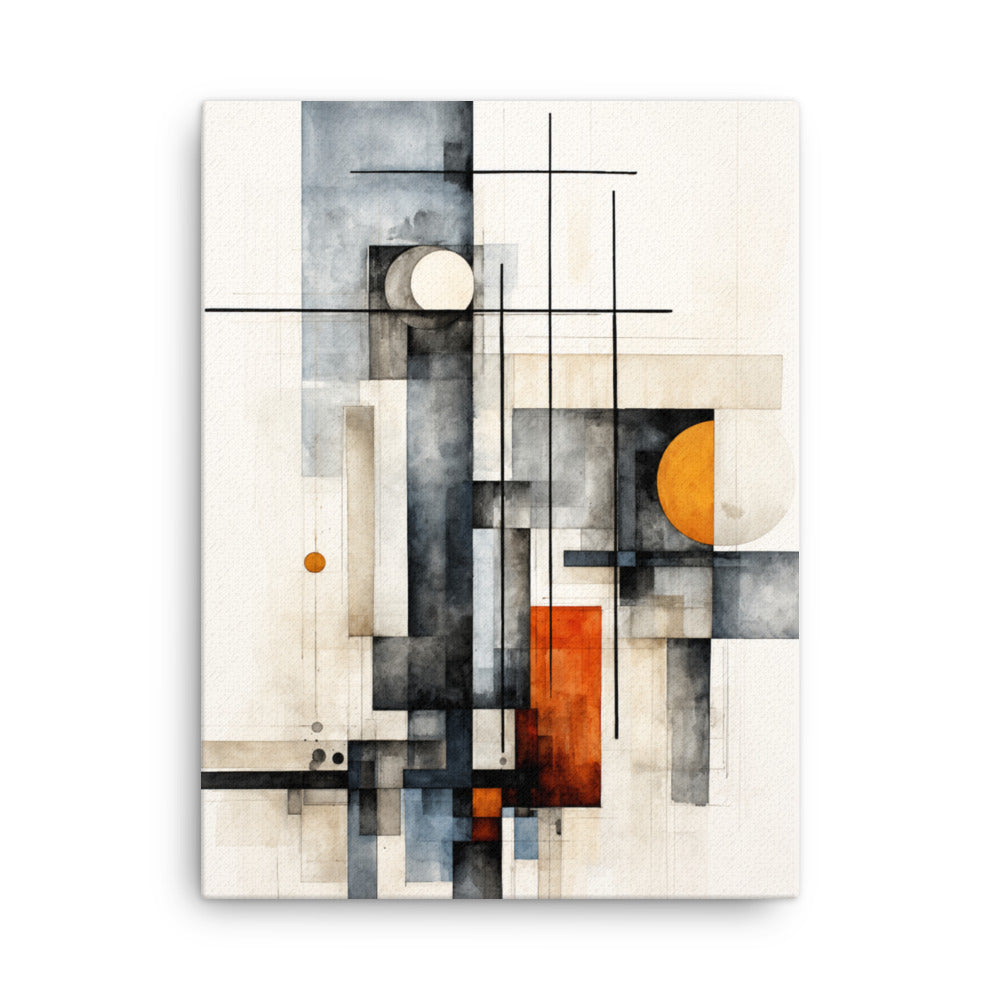 Girder thin canvas print shown in front view in 12 x 18 inch universal size