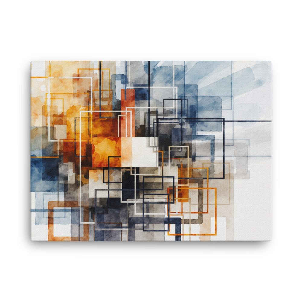 Tessera thin canvas print shown in front view in 8 x 10 inch universal size
