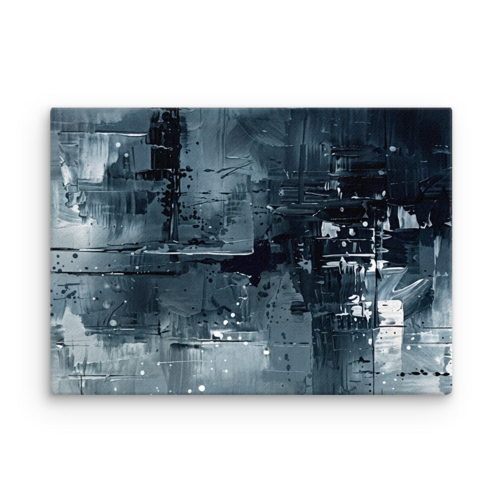Amidst thin canvas print, front view in 20 x 30 inch large size