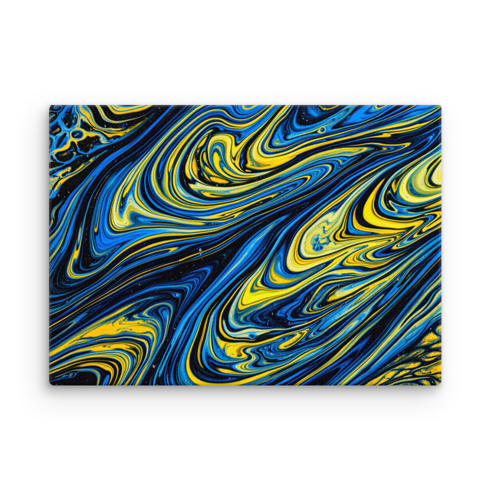 Coral thin canvas print with product details shown in 20 x 30 inch large size