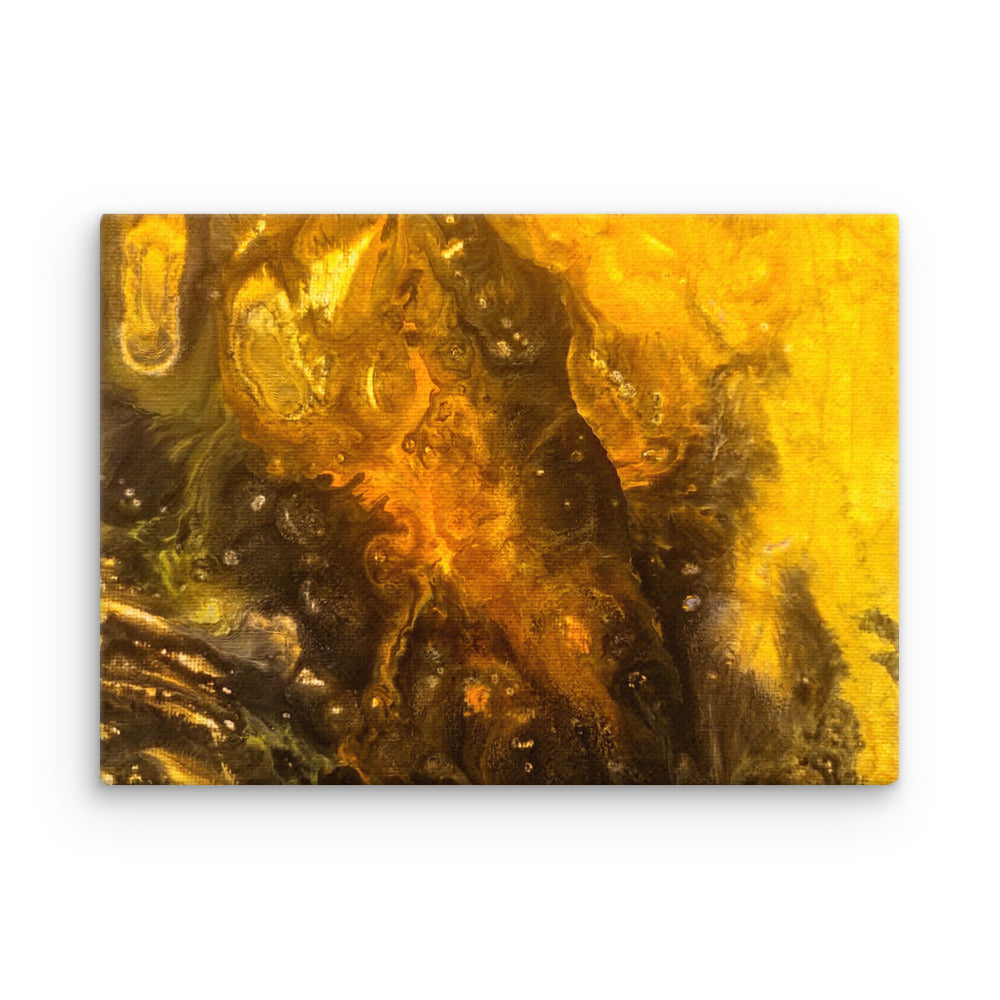 Flame thin canvas print, front view in 20 x 30 inch large size