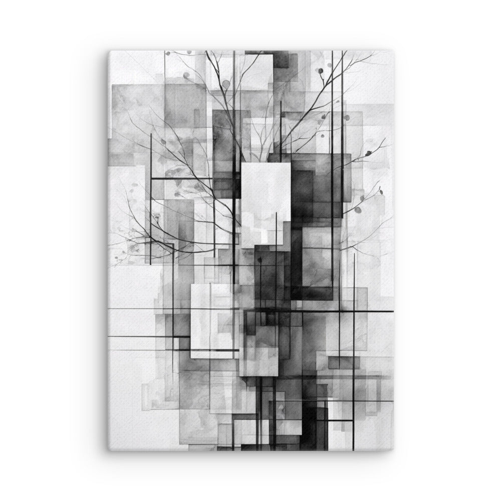 False thin canvas print shown in front view in 12 x 18 inch universal size