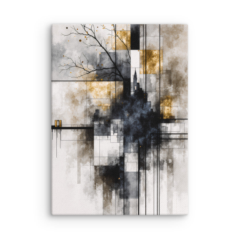 Alchemy thin canvas print with product details shown in 24 x 36 inch statement piece