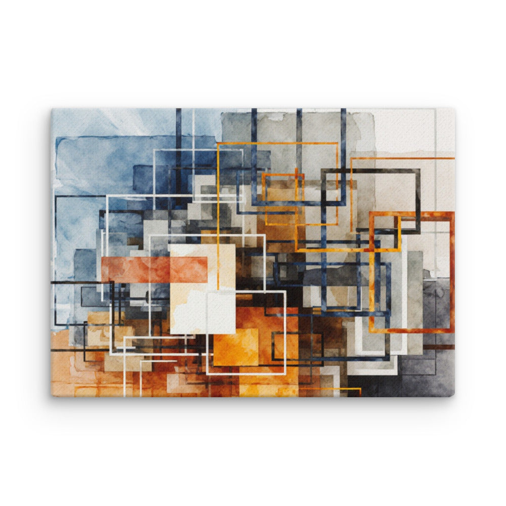 Stratum wall art product image as a thin canvas print in 9 x 12 inch universal size