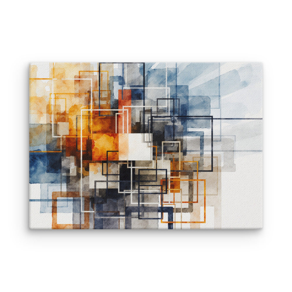 Tessera thin canvas print, front view in 18 x 24 inch large size