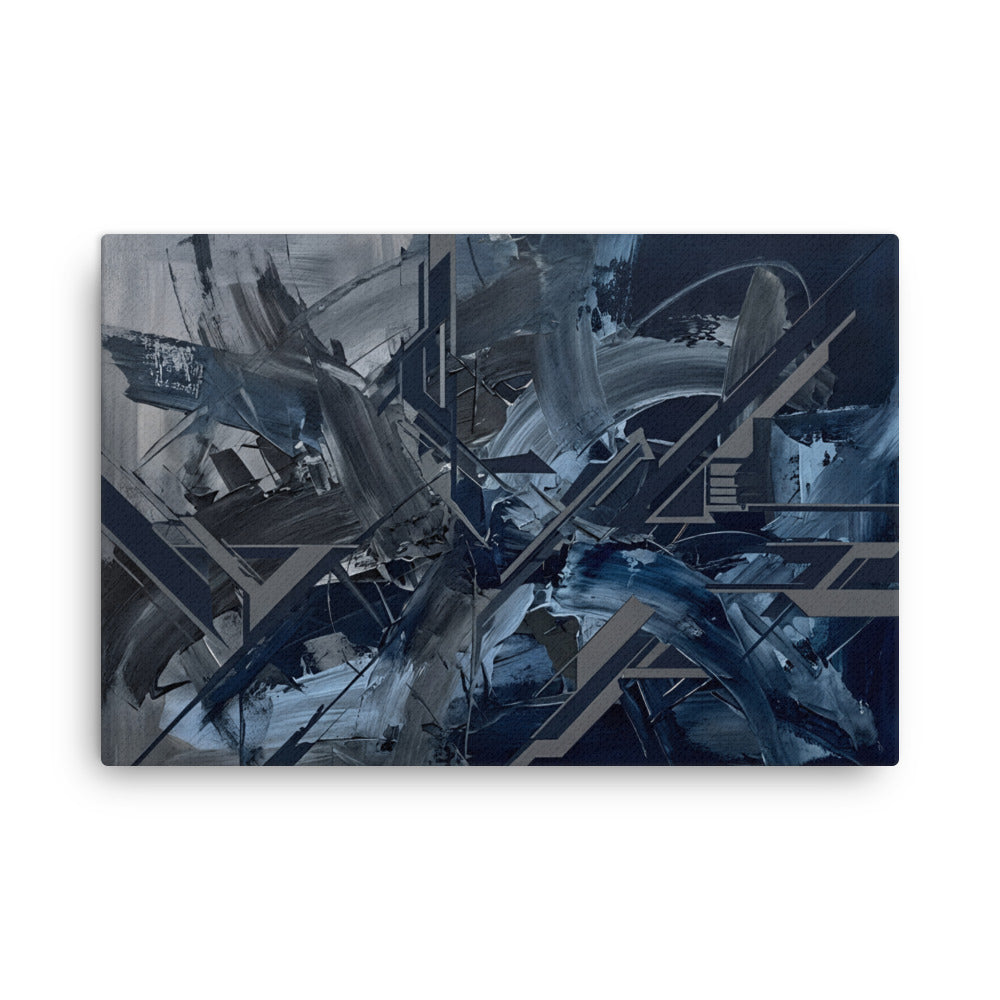 Torrent thin canvas urban, front view in 24 x 36 inch statement piece