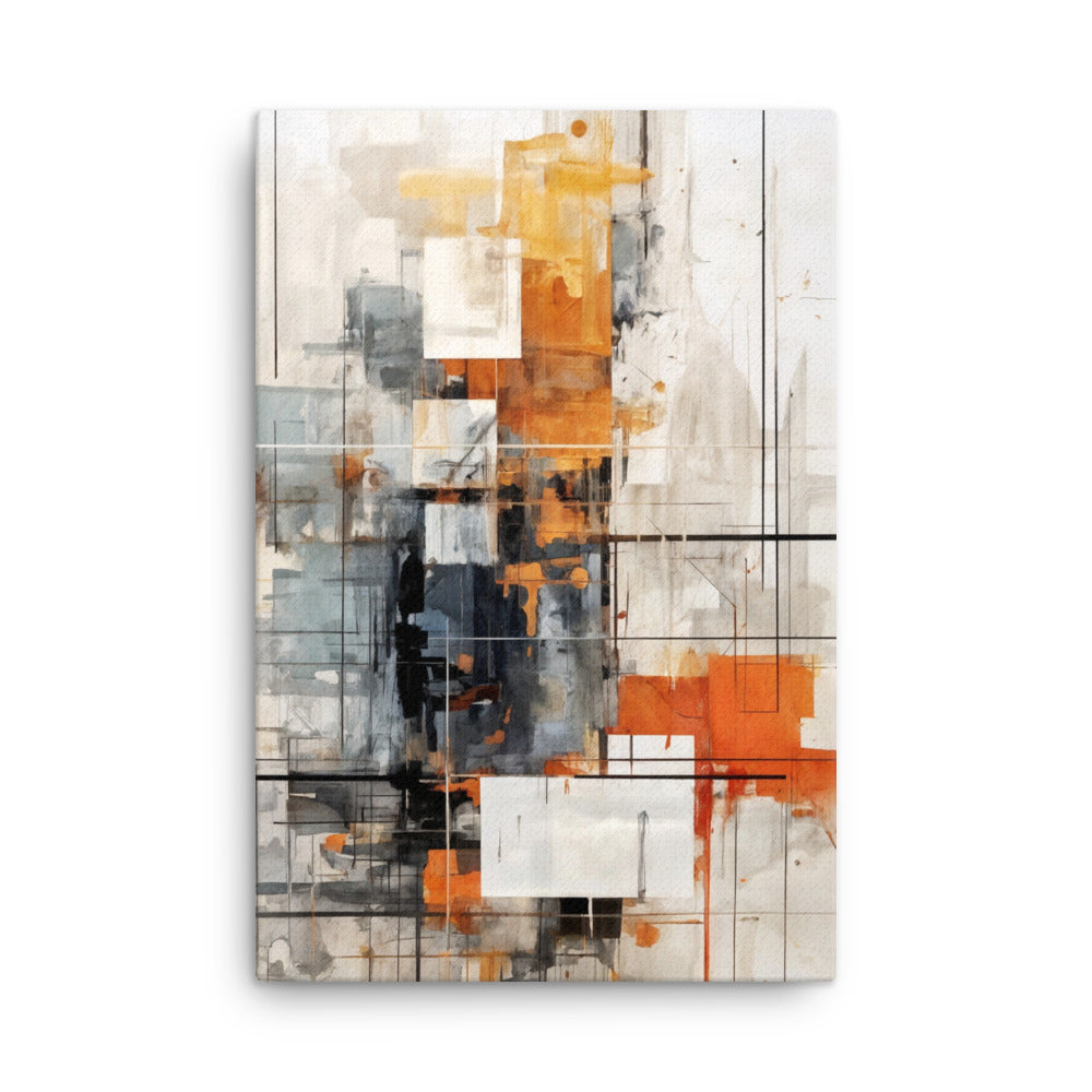 Corrupt thin canvas print with product details shown in 20 x 28 inch large size
