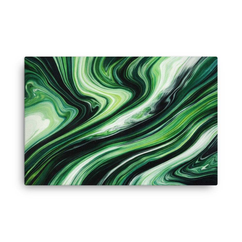 Verdant thin canvas print, front view in 24 x 32 inch large size