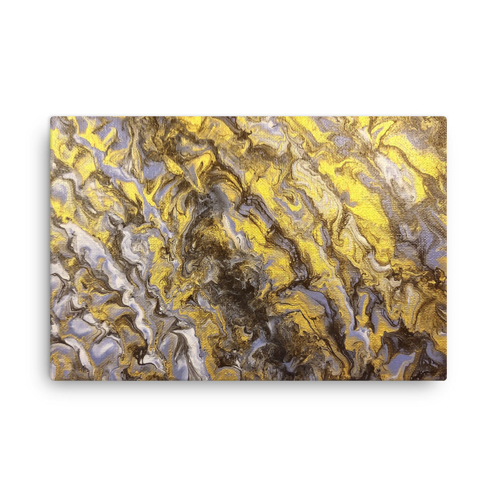 Gold Wave thin canvas print product image in 20 x 28 inch large size