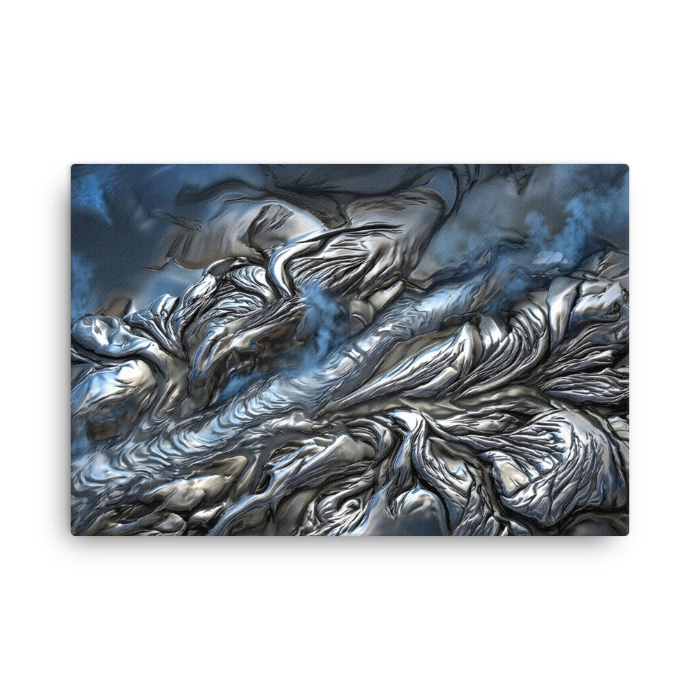 Andesite thin canvas print shown in front view in 20 x 30 inch large size