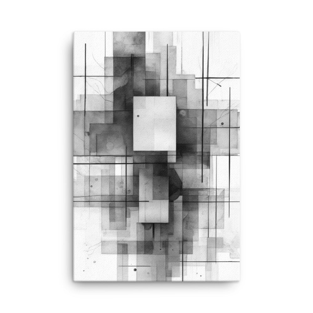 Late thin canvas print front-facing product image in 20 x 30 inch large size