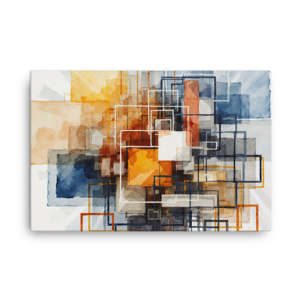 Plinth thin canvas print shown in front view in 20 x 30 inch large size