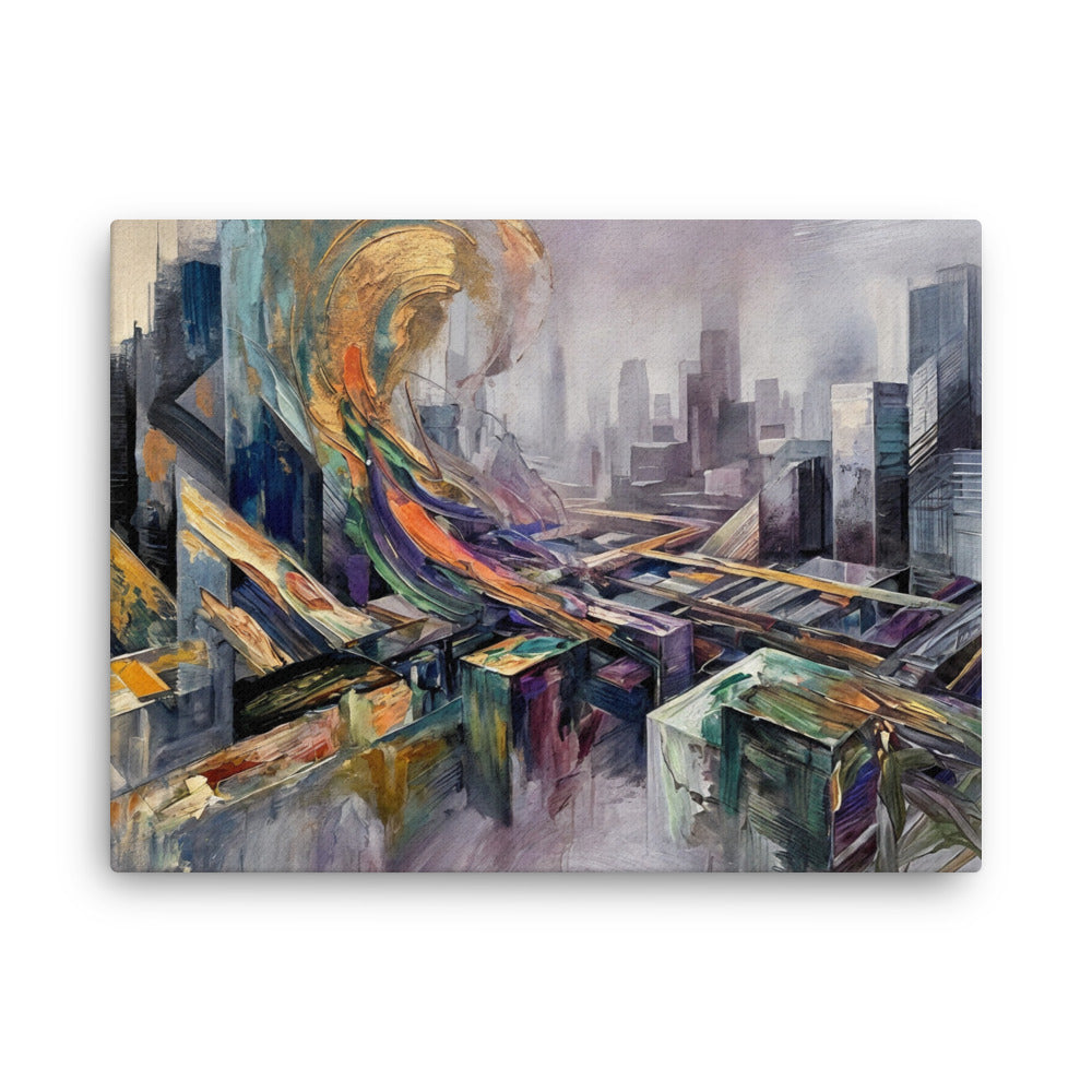 Attitude thin canvas skyline product view in 24 x 32 inch large size